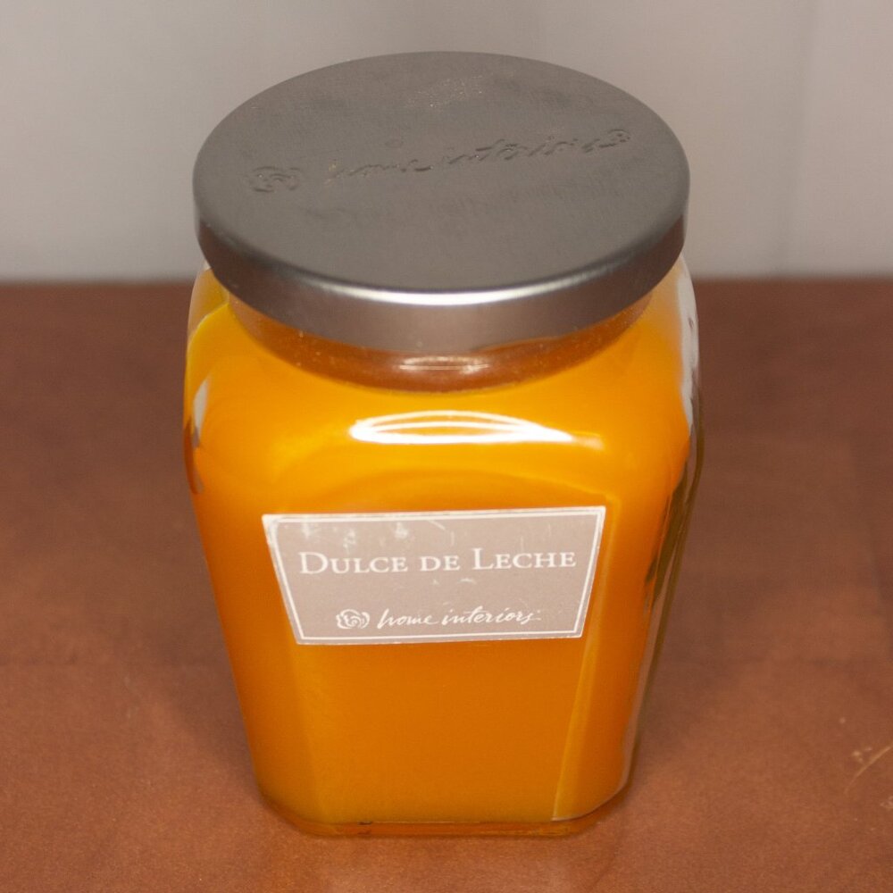 Home Interiors and Gifts Dulce De Leche Jar Candle 7.5 Ounce Unused
